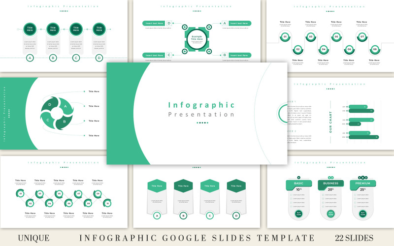 Presentación de diapositivas de Google de negocios de infografía