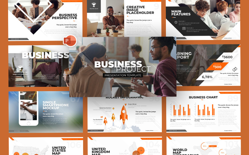 Szablon projektu biznesowego Kilan PowerPoint