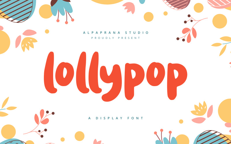 Lollypop - Verspielte Anzeigeschrift