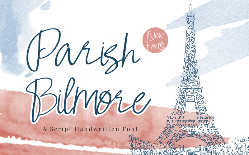 Parish Bilmore - 现代脚本字体
