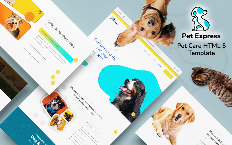 Pet Express - Petcare HTML 5 webbplatsmall