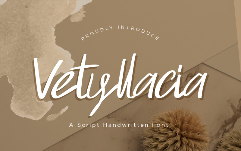 Vetyllacia - Modern Script-teckensnitt