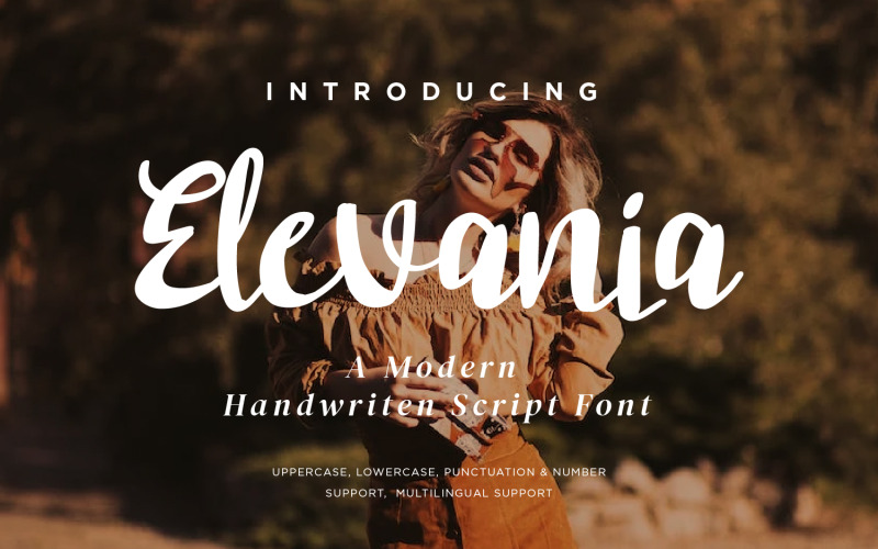 Elevania - Moderna skriptteckensnitt