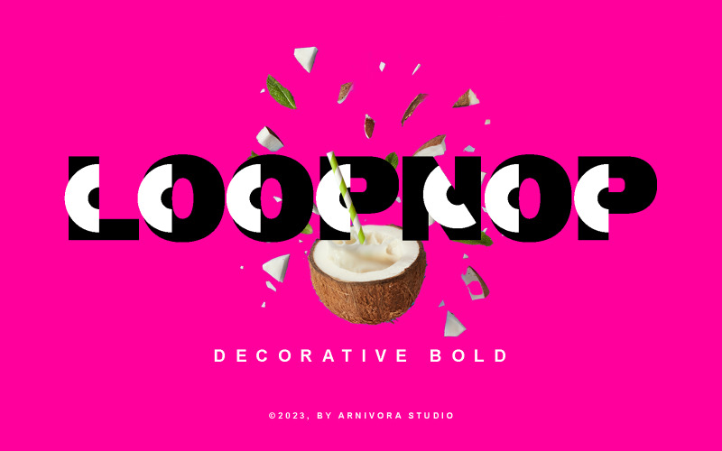 Loopnop - Dekorative Schriftart
