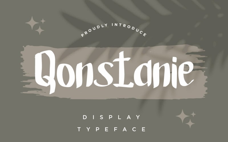 Qonstanie - сучасні дисплейні шрифти