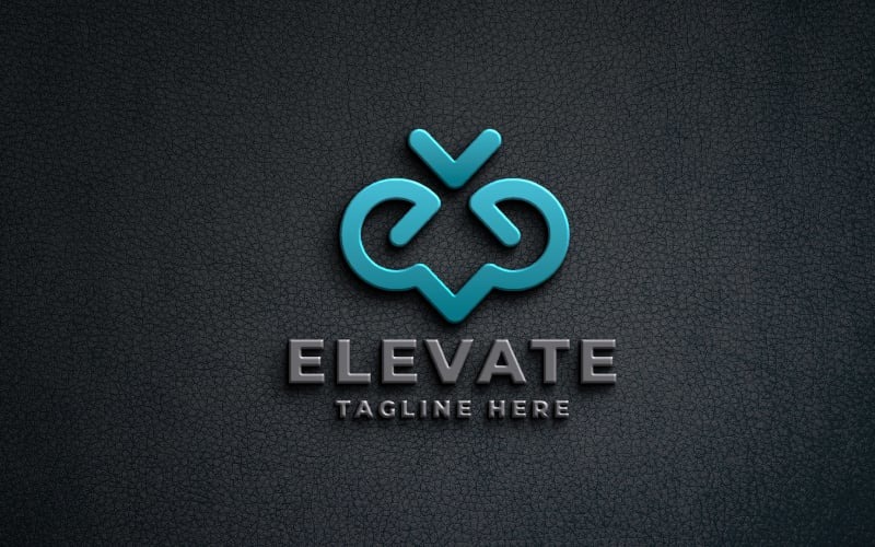 Élévation - Lettre E Logo Temp