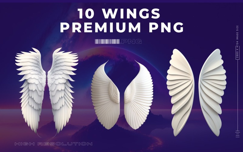 Engelenvleugels Premium PNG Clipart Vol.3