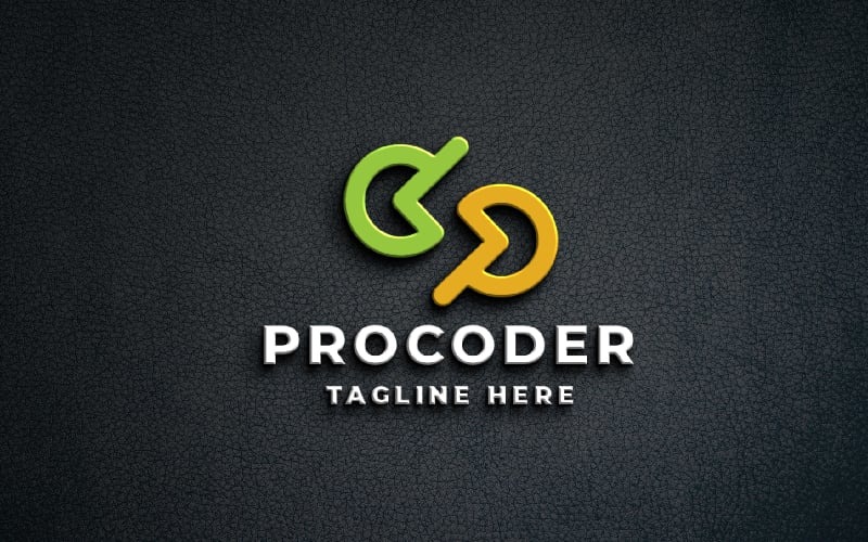 Profesjonalny szablon Logo kodera programowania