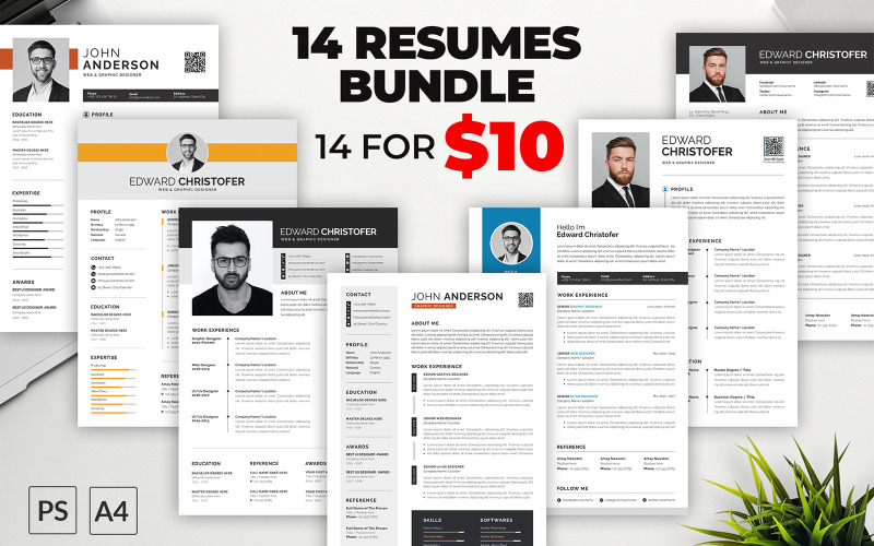 Professional and unique Resume Template Bundle