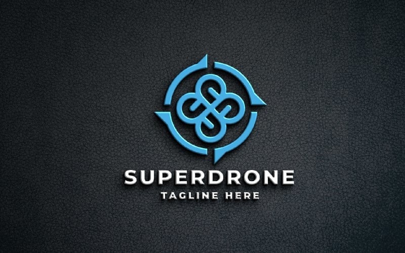 Super Drone logó sablon