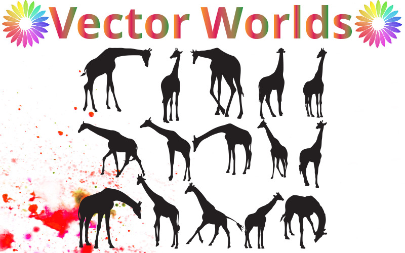 Svg de girafe, svg Animal, svg de girafes, animaux, Anime, SVG, ai, pdf, eps, svg, dxf, png, vecteur