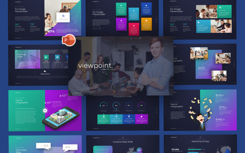 Точка зрения Creative Business Шаблоны презентаций PowerPoint