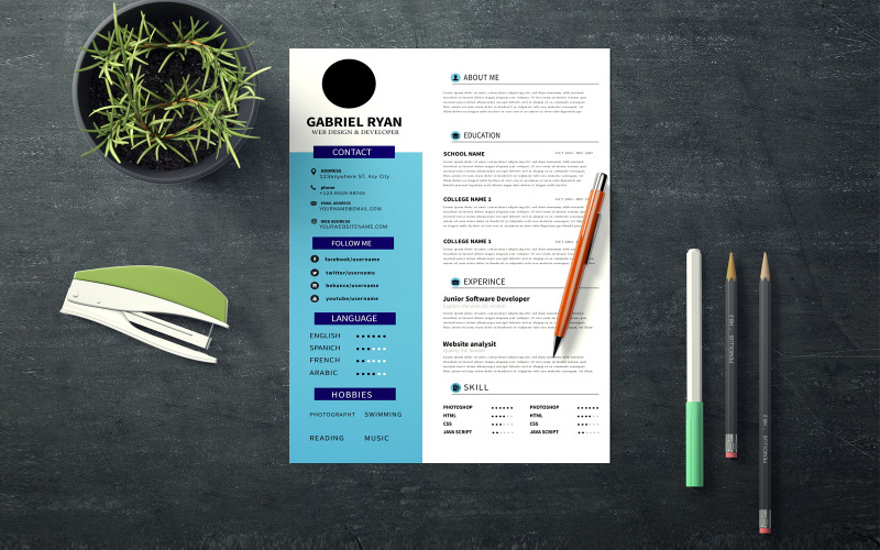 Profesjonalny edytowalny szablon CV