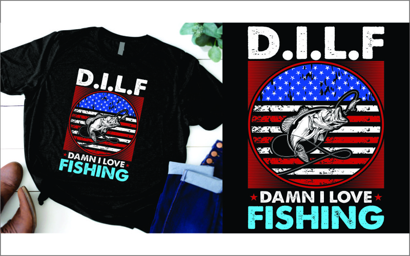 D ilf jäkla kärleksfiske t-shirt