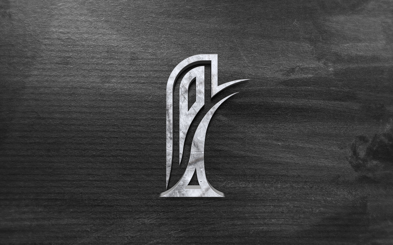 Mockup di logo in metallo su sfondo di texture di carta nera