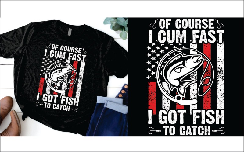 Natürlich komme ich schnell, ich habe Fische zu fangen, ich habe Angel-T-Shirt
