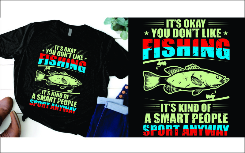 Va bene che non ti piace pescare, è comunque una maglietta sportiva per persone intelligenti
