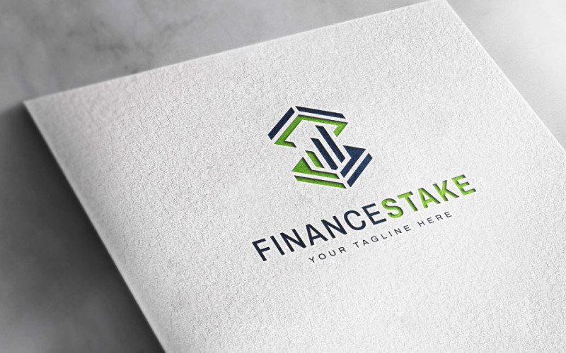 Finance Stake Logo ou Logo financier