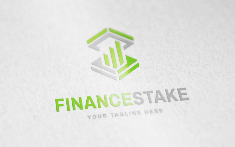 Logo finanční sázky nebo finanční logo