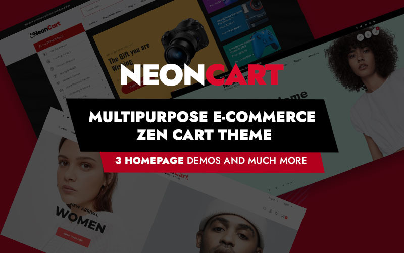 NeonCart - багатоцільова модна тема Zen Cart