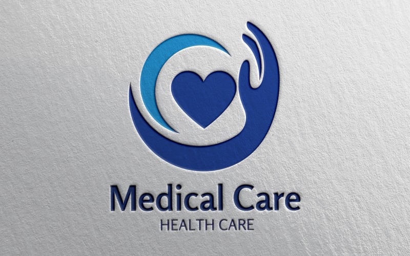 Шаблон логотипу охорони здоров'я та медицини