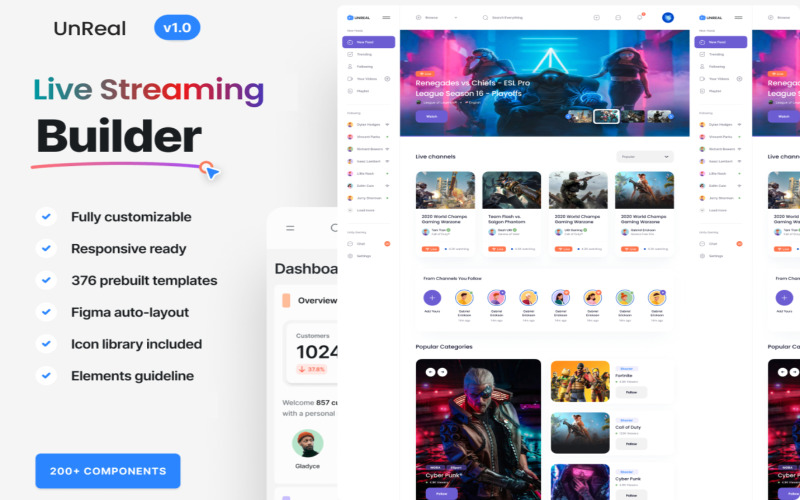 UnReal v1.0 – Az élő közvetítés UI KIt