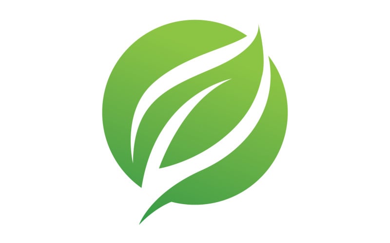 Leaf green logo ecology nature leaf tree v27