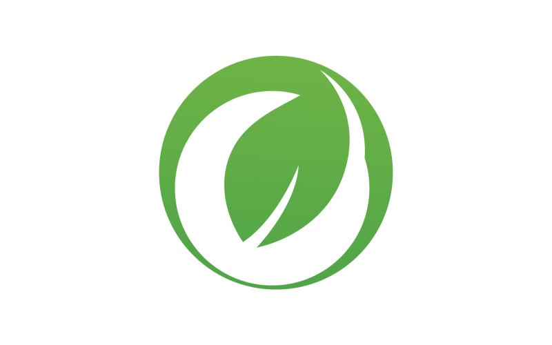 Leaf green logo ecology nature leaf tree v43