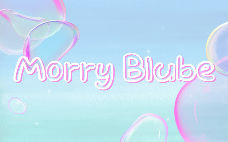 Morry Blube - Bubble Bold Schriftart