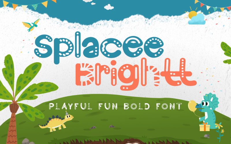 Splace Brightt — игривый жирный шрифт