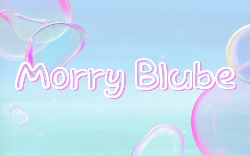 Шрифт Morry Blube - Bubble Bold