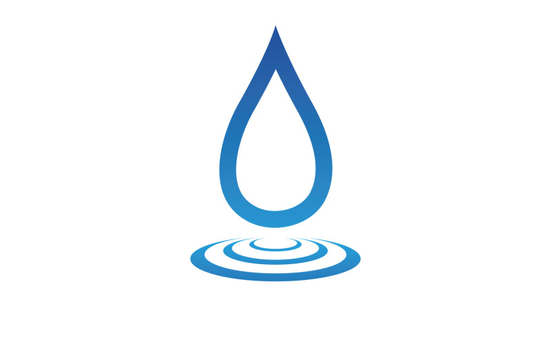 Waterdrop logo d'énergie naturelle fraîche v31
