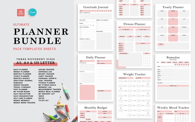 Canva Ultimate Planner 捆绑包
