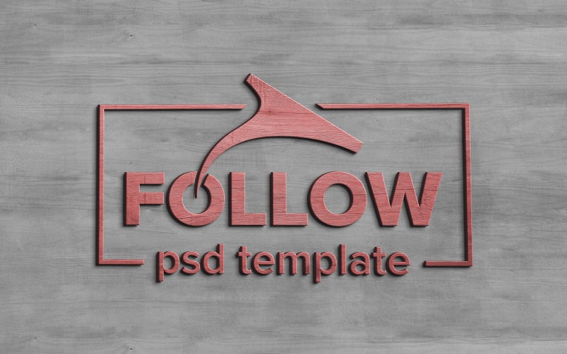 Maqueta de logotipo de textura de madera profesional