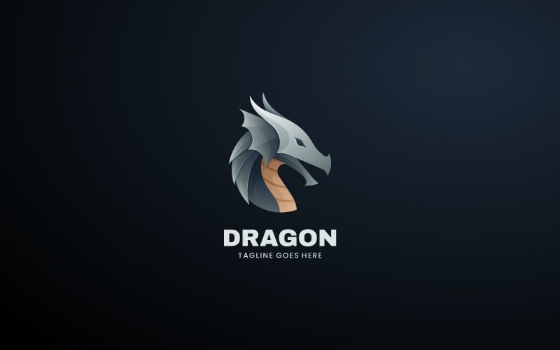Šablona loga Dragon Gradient 3