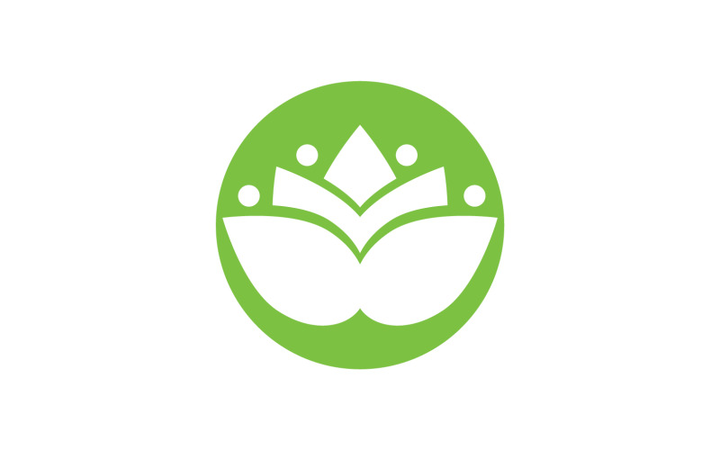 Flower lotus beauthy meditation yoga symbol v9