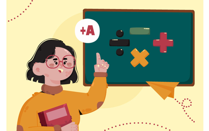 Modèle de médias sociaux pour enseignants