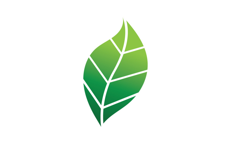 Green Leaf nature element tree design or company name v15
