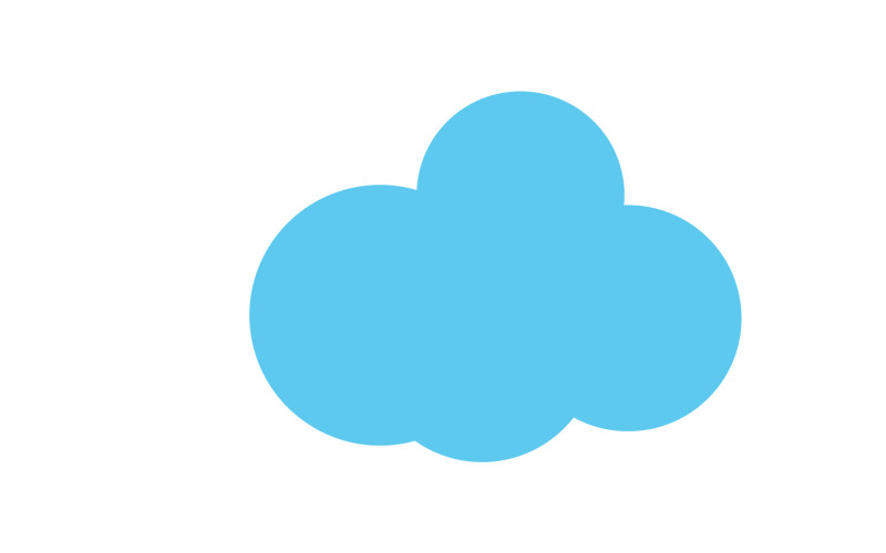 Cloud blue sky element design for logo company v46