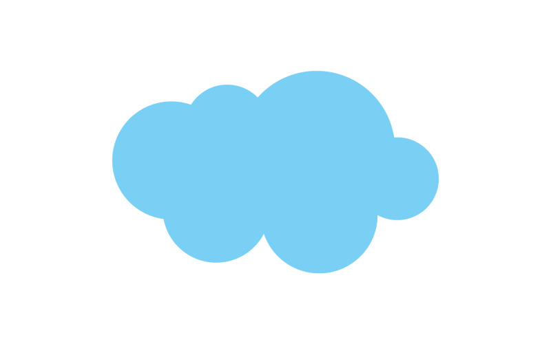 Cloud blue sky element ontwerp voor logo bedrijf v14