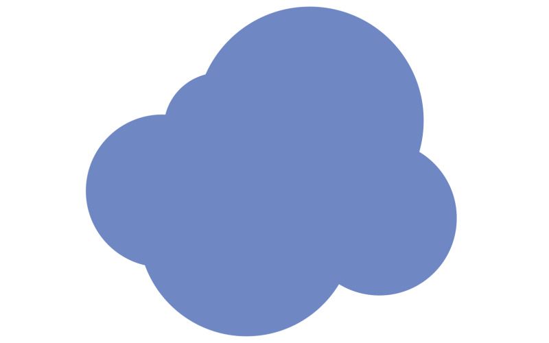Elementdesign des blauen Himmels der Wolke für Firmenlogo v31