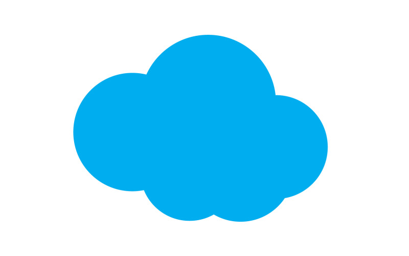 Logo şirketi v62 için bulut mavi gökyüzü eleman tasarımı