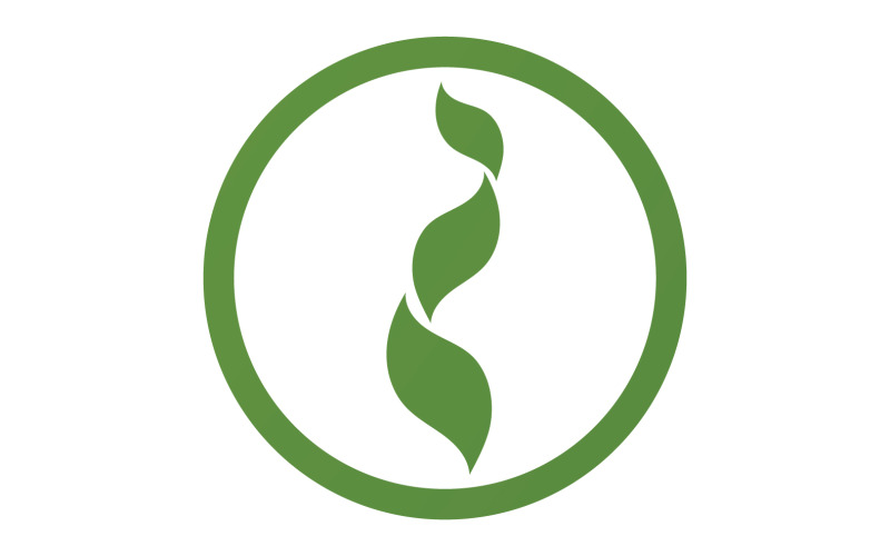 Nome dell'azienda dell'albero dell'elemento della natura di Green Leaf v56