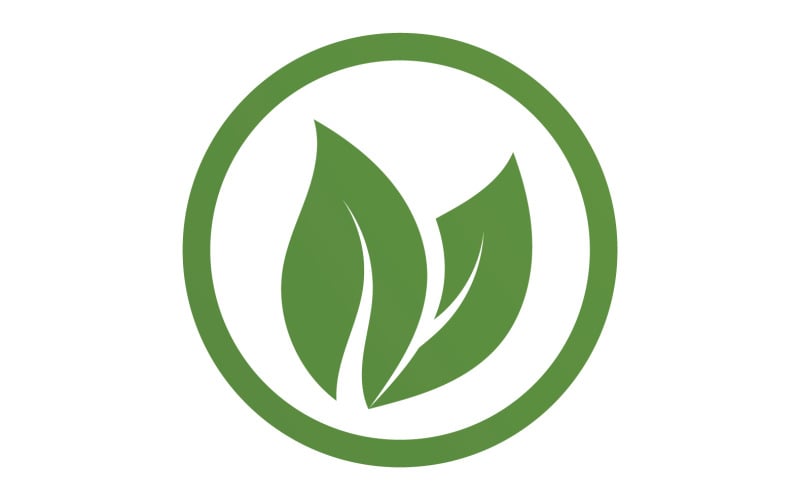 Zielony liść element natury drzewo nazwa firmy v49