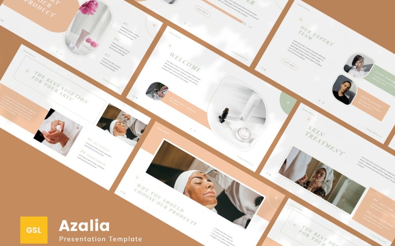 Azalia — Skincare Google Slides Mall