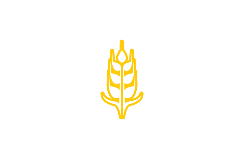 Búza rizs zab élelmiszer logó tervezés v12