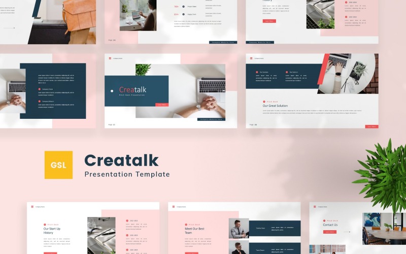 Creatalk — Modello di Presentazioni Google per Pitch Deck