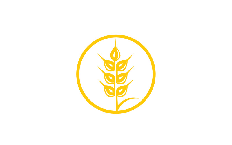 Création de logo alimentaire blé riz avoine v7
