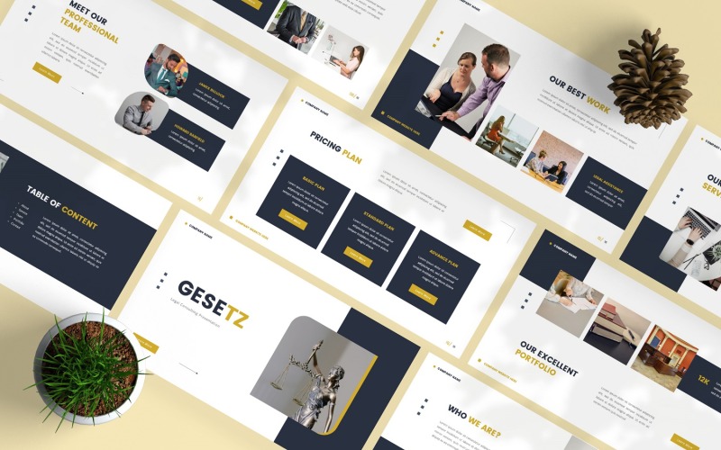 Gesetz — 法律咨询 Powerpoint 模板
