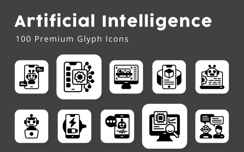 Glyph-pictogrammen voor kunstmatige intelligentie